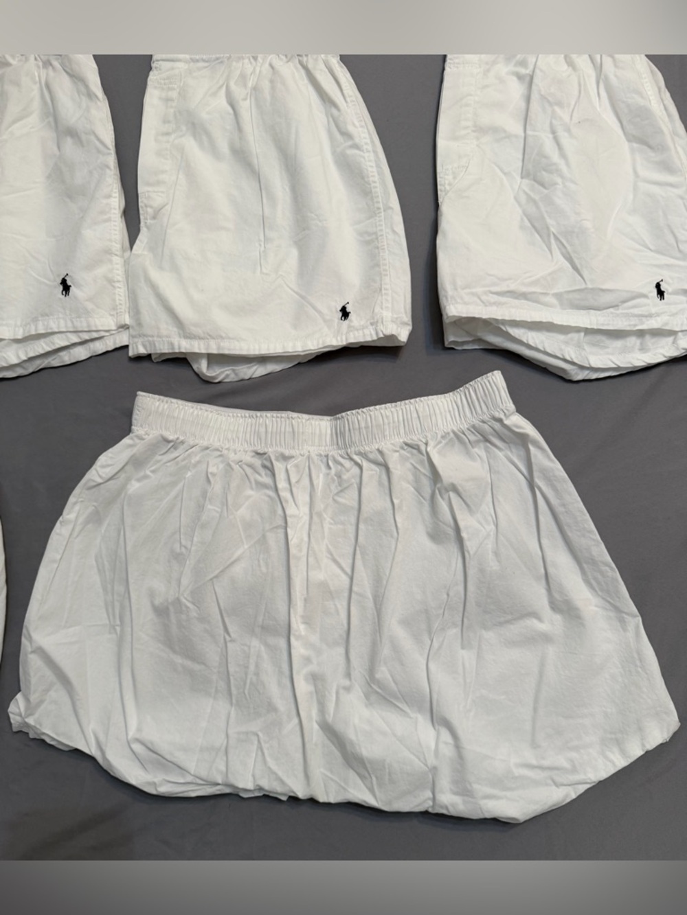 Ralph Lauren Size M White Cotton Boxer Shorts with Black Polo Logo - Picture 4 of 9